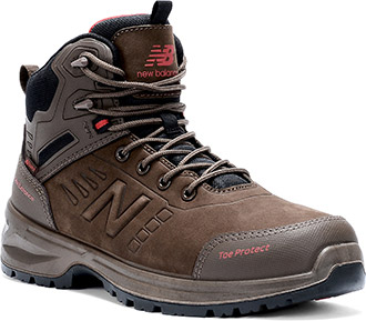 Men's New Balance Composite Toe Side-Zipper Work Boot - Dark Brown